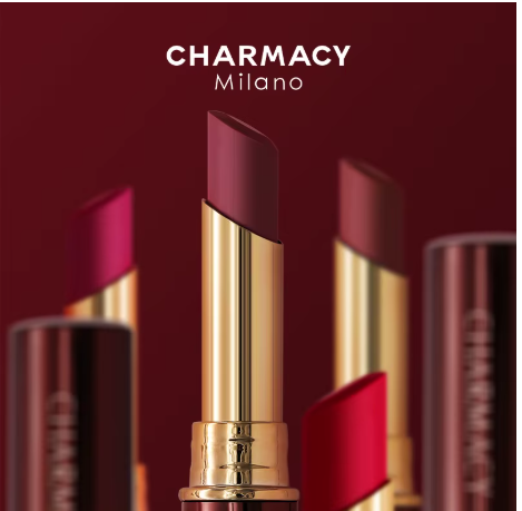 أحمر شفاه مخملي مقاوم للماء 16 لونًا من CHARMACY سهل الارتداء، عصا شفاه طويلة الأمد غير لامعة، مكياج شفاه تجميلي