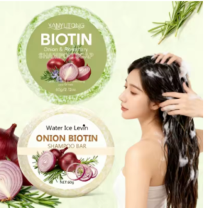 قالب صابون شامبو البصل وإكليل الجبل والبيوتين