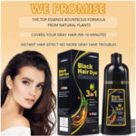 شامبو تلوين فوري لون أسود طبيعي للرجال والنساء