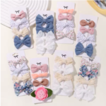 مشابك شعر قطنية من الكتان، مشابك شعر مزينة